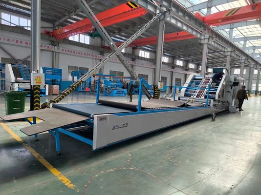 Αυτοματοποιημένη μηχανή laminating φύλλο σε φύλλο για κυματοειδές χαρτί με αυτόματη διόρθωση και έλεγχο σερβο με 160m/min