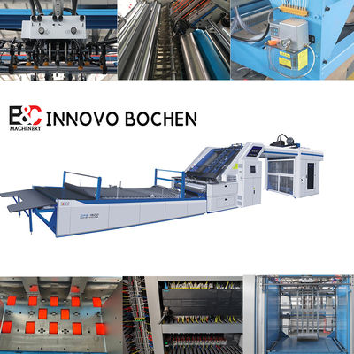 Πλήρης έξυπνη μηχανή laminator φλάουτα υψηλής ταχύτητας με σύστημα τροφοδοσίας μολύβδου Edge