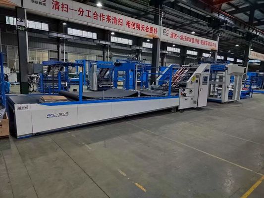 Μηχανή laminator με φλάουτα υψηλής ταχύτητας 180m/min για την πλαστική επεξεργασία χαρτονιού