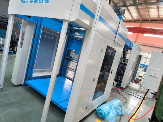 Μηχανή πλαστικοποίησης κυματοειδούς χαρτονιού Single Facer και μηχανή πλαστικοποίησης λιθογραφίας με ανατρεπόμενο στοιβαστή Γραμμή από ρολό σε φύλλο ή από ρολό σε ρολό