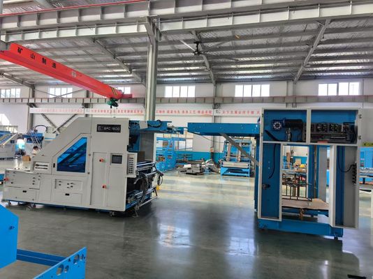 Μηχανή λαμινοποίησης φύλλου σε φύλλο υψηλής ακρίβειας για κυματοειδές χαρτί με αυτόματο έλεγχο και διόρθωση σερβο