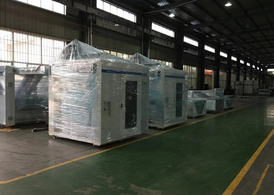 20KW 1500mm ζαρωμένη υψηλή ακρίβεια υψηλής ταχύτητας μηχανών ελασματοποίησης κιβωτίων πλήρως αυτόματη