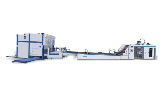 Αυτόματη υψηλής ταχύτητας φλάουτα laminator κυματοειδές χαρτόνι και Flip Flop Stacker Line